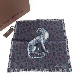 Authentic LOUIS VUITTON scarf silk [Used]
